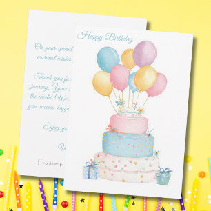 Custom Business Birthday Card