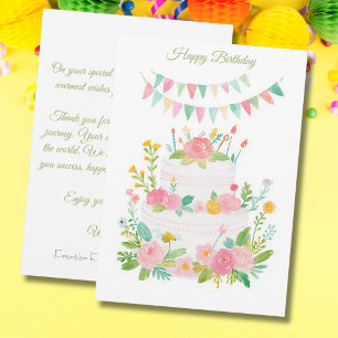 Custom Business Birthday Card
