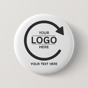Custom Business Brand Logo 6 Cm Round Badge