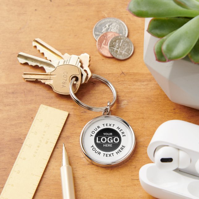 Custom Business Brand Logo Key Ring (Desk)