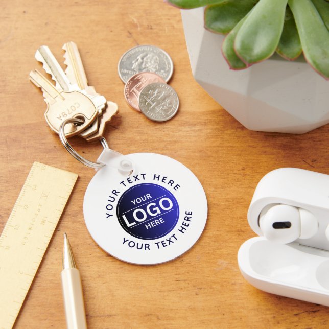 Custom Business Brand Logo Key Ring (Desk)
