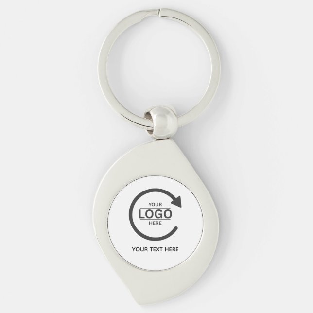 Custom Business Brand Logo Key Ring (Front)