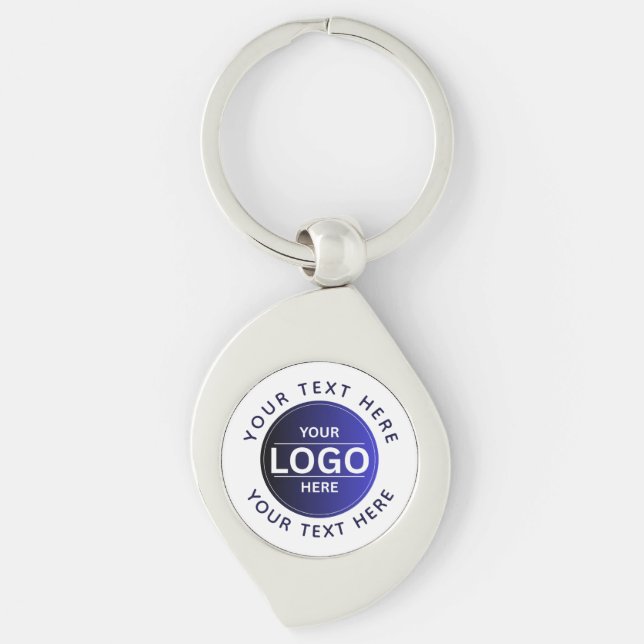 Custom Business Brand Logo Key Ring (Front)