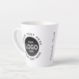 Custom Business Brand Logo Latte Mug