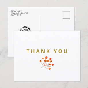 Custom Business Branded Logo Thank You Postcard