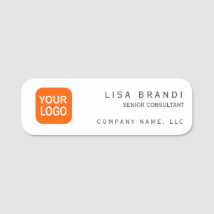 Custom Business Branding Logo Name Tag