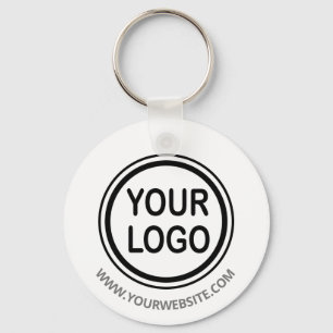 Custom Business Branding Logo Template Keychain