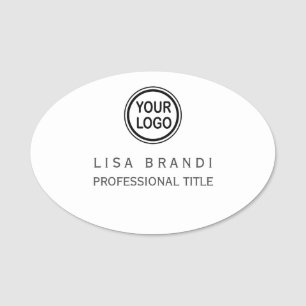 Custom Business Branding Logo Template Name Tag