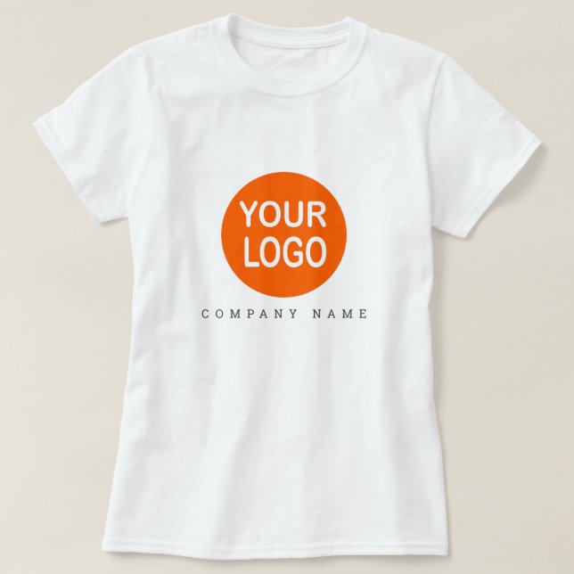 Custom Business Branding Logo Template  T-Shirt (Design Front)