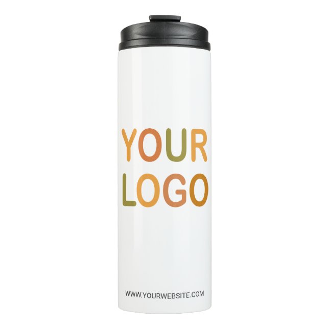 Custom Business Branding LOGO Thermal Tumbler (Front)