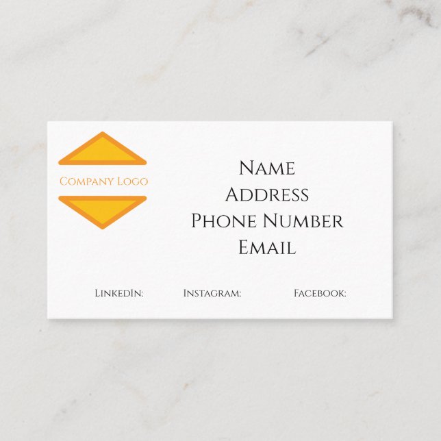 Custom Business Card (Front)