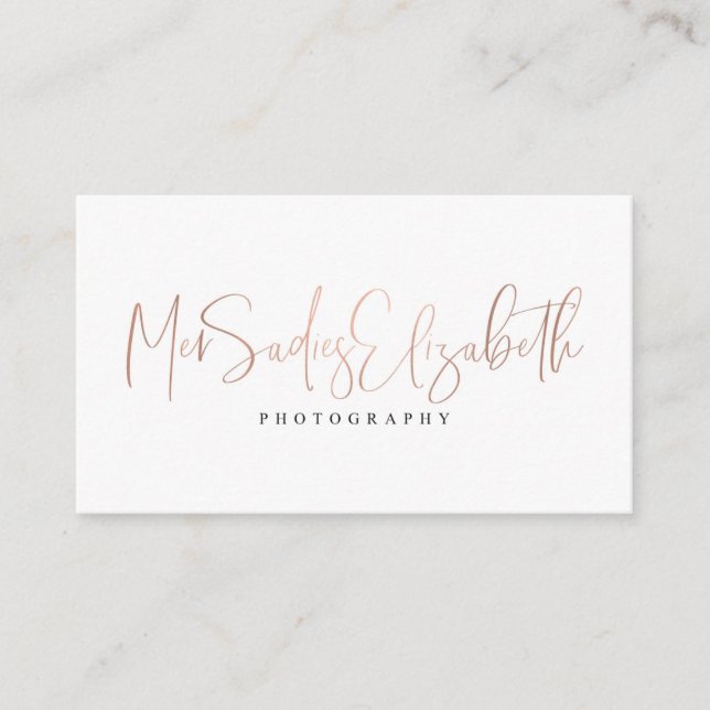Custom Business Card Design for MerSadies (Front)