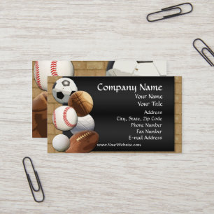 Custom Business Card, Design Online Sports Theme Business Card