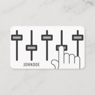 Custom Business Card for Audio Engineers