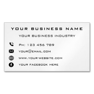 Custom Business Card Magnet Company Promotional