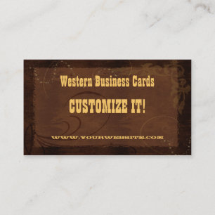CUSTOM business Cards - Country Western