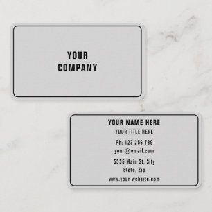 Custom Business Cards Example Design Your Own
