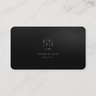 Custom Business Cards for Audio Engineer