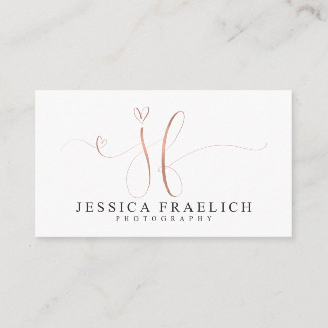 Custom Business Cards for Jessica Fraelich (Front)