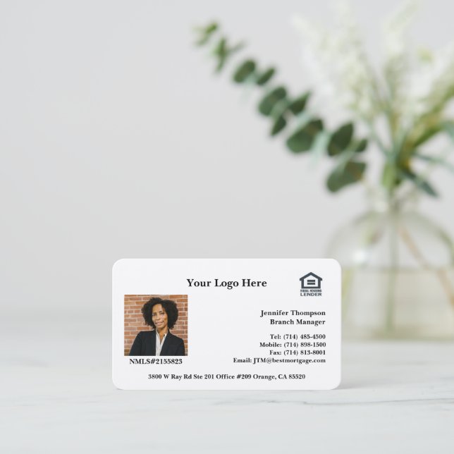 Custom Business Cards for Realtors, Loan Officers (Standing Front)