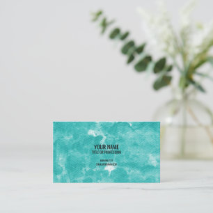 Custom Business Cards, Green Marble Personalized  Card