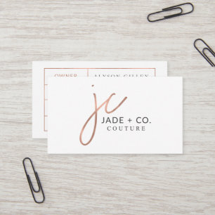Custom Business Cards: Jade + Co Business Card
