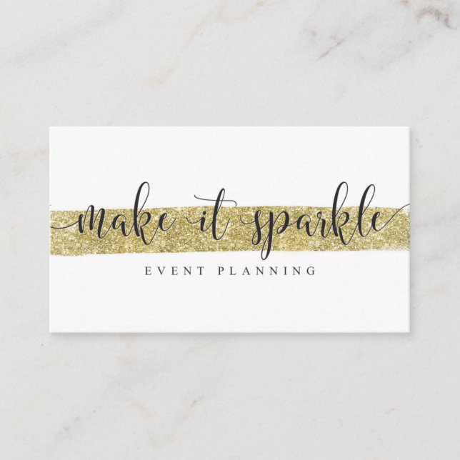Custom Business Cards: Make It Sparkle Card (Front)