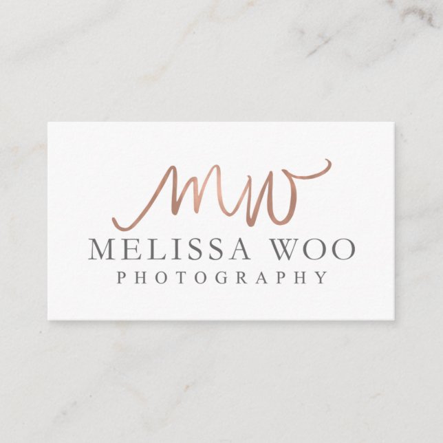 Custom Business Cards: Melissa Woo Card (Front)