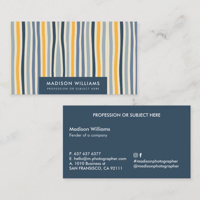 Custom Business Cards Minimal Stylish (Front/Back)