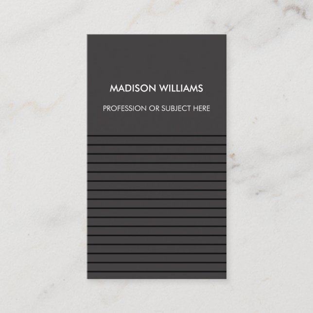 Custom Business Cards Minimal Stylish (Front)