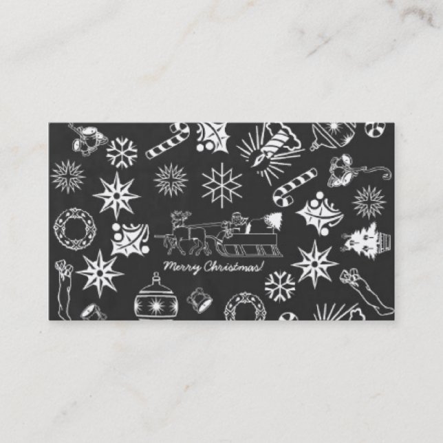 Custom Business Cards, Name Website, Black White Business Card (Front)