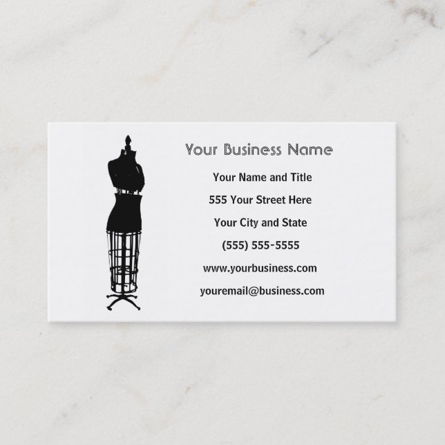 Custom Business Cards - Seamstress (Front)