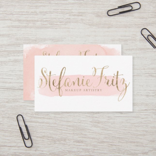 Custom Business Cards Stefanie Fritz (Front/Back In Situ)
