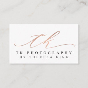 Custom Business Cards: TK Photography Business Card