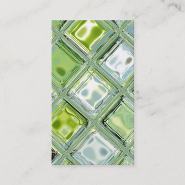 Custom Business Cards with Glass Tile Art (Front)