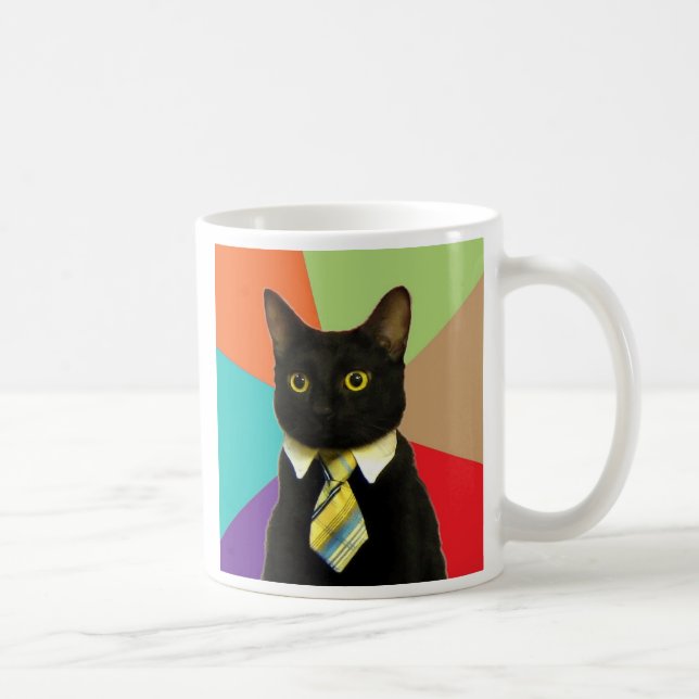 Custom Business Cat Coffee Mug (Right)