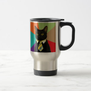 Custom Business Cat Travel Mug