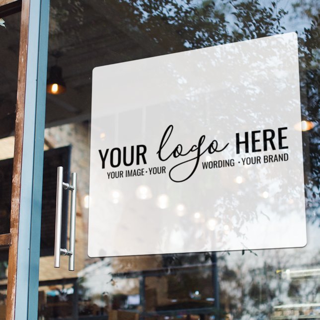 Custom Business Company Corporate Logo Store Glass Window Cling (Creator Uploaded)