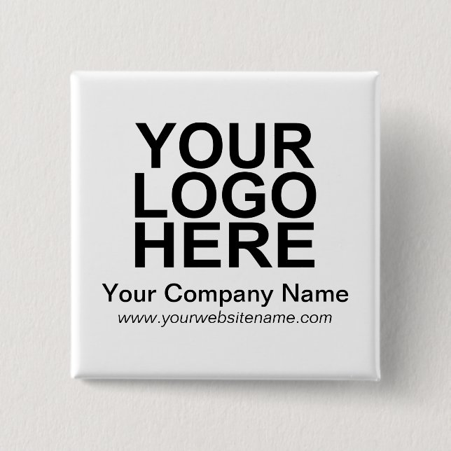 Custom  Business Company Logo 15 Cm Square Badge (Front)
