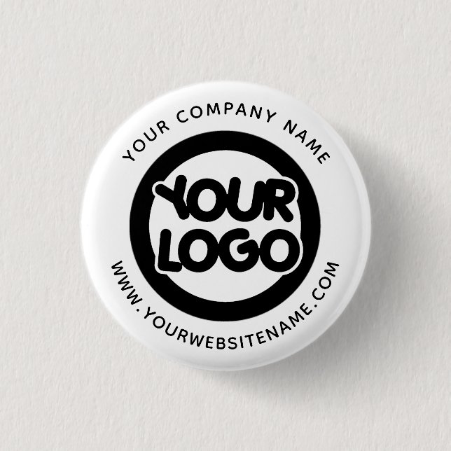 Custom  Business Company Logo 3 Cm Round Badge (Front)