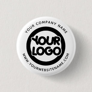 Custom  Business Company Logo 3 Cm Round Badge