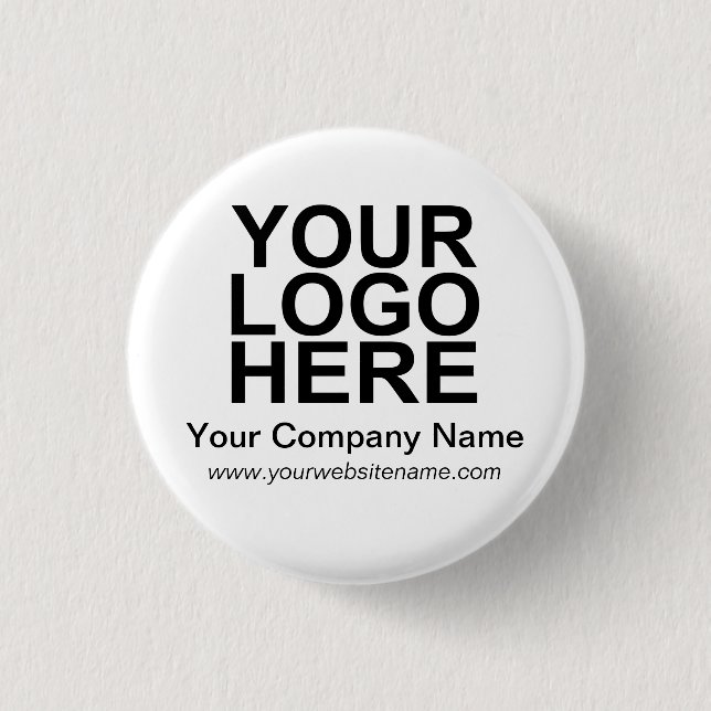 Custom  Business Company Logo 3 Cm Round Badge (Front)