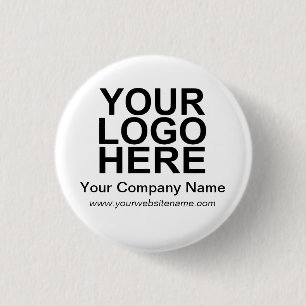 Custom Business Company Logo 3 Cm Round Badge
