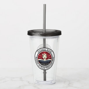 Custom Business Company Logo Acrylic Tumbler