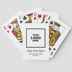 Custom Business Company Logo Branded Professional  Playing Cards