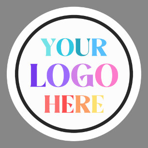 Custom Business Company Logo  Classic Round Sticker
