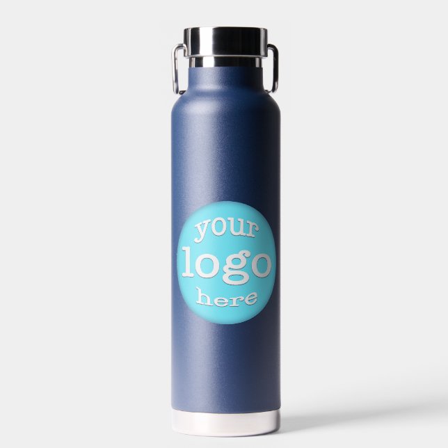 Custom Business Company Logo Employee Office Staff Water Bottle (Front)
