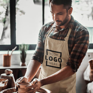 Custom Business Company Logo Employee Staff Long Apron