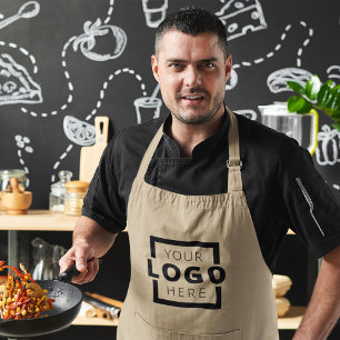 Custom Business Company Logo Employee Staff Standard Apron