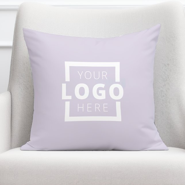 Custom Business Company Logo Lavender Cushion (Creator Uploaded)
